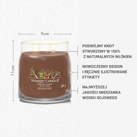 YC SIGNATURE – Świeca średnia PRALINE & BIRCH