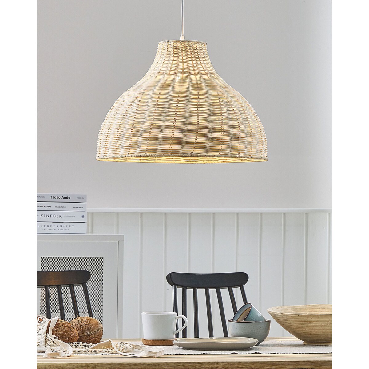 Lampa wisząca MILLIAN Rattan Jasnobrązowy