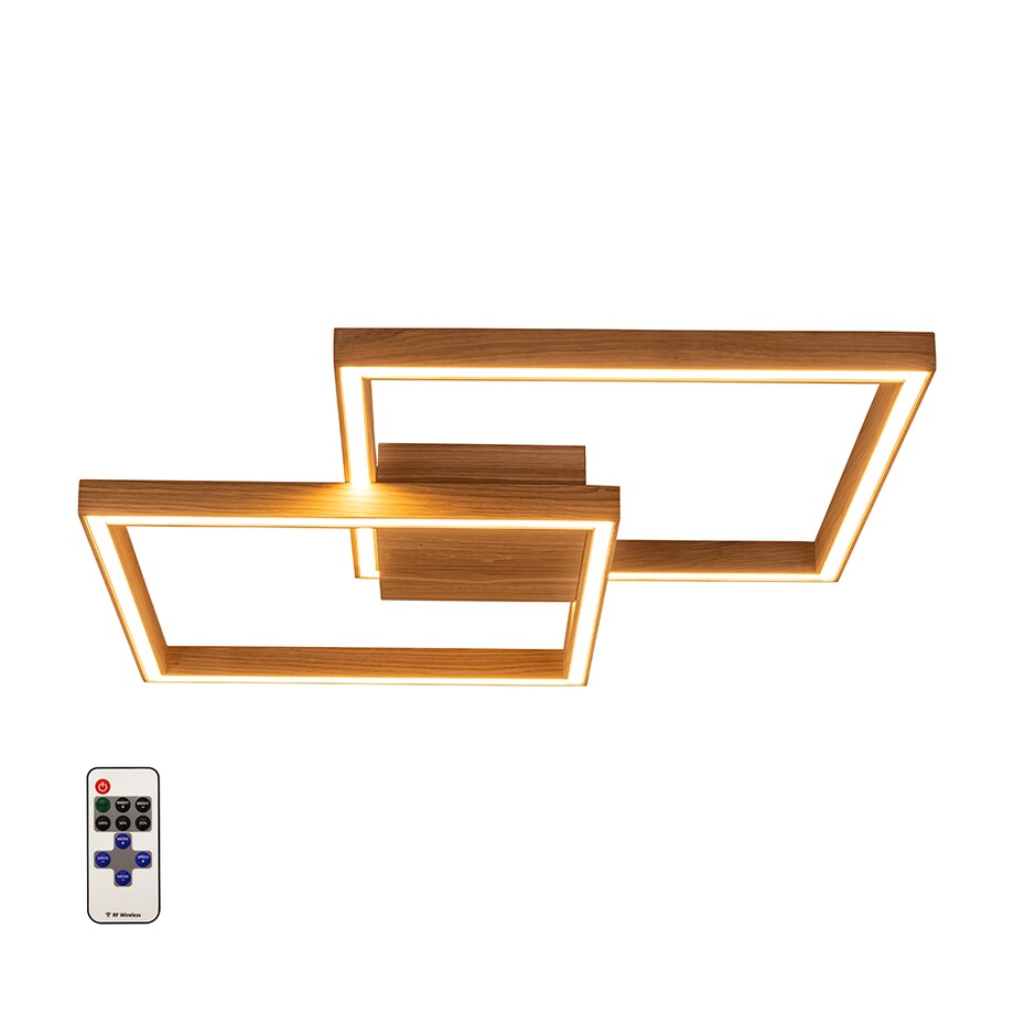 Drewniana Lampa Sufitowa BRITOP Lighting 1xLED 24V 48W Dąb Olejowany FSC, Sterowana Pilotem, Polski Producent, 1 szt.