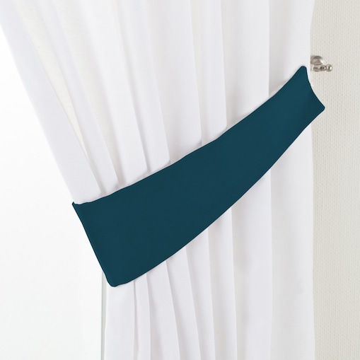 Podwiązka Victoria, pruski błękit, 12 x 70 cm, Velvet