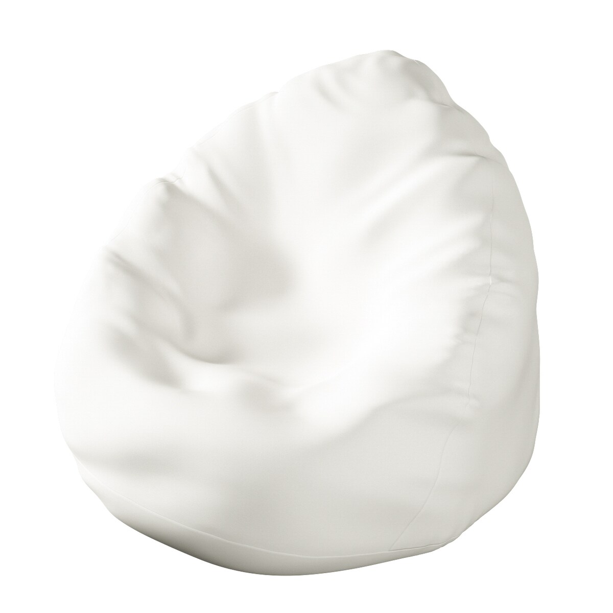 Worek do siedzenia Bowli, biały, Ø60 x 105 cm, Cotton Story