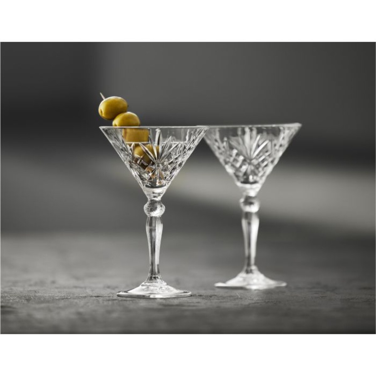 Kieliszki do martini ze szkła kryształowego Melodia 210 ml 4 sztuki 33657