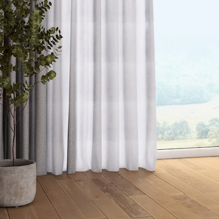 Zasłona na taśmie marszczącej 1 szt. 130x245 szary