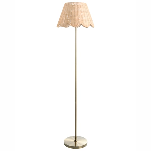 Lampa podłogowa SALM Rattan Naturalny