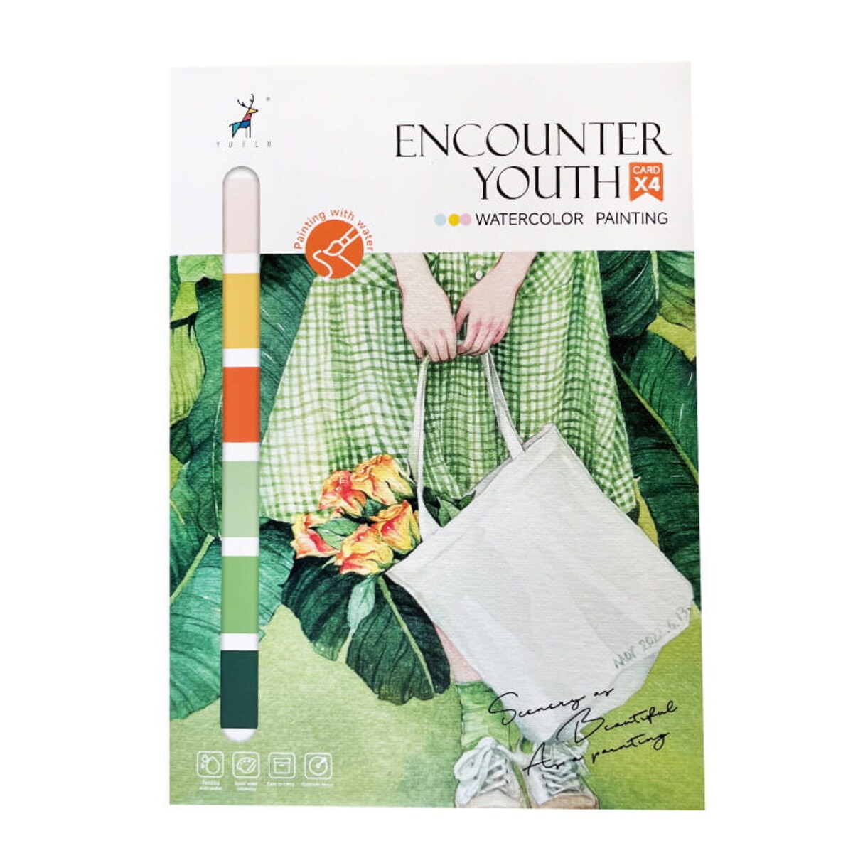 Malowanie akwarelą - Powiew młodości - 4 elementy