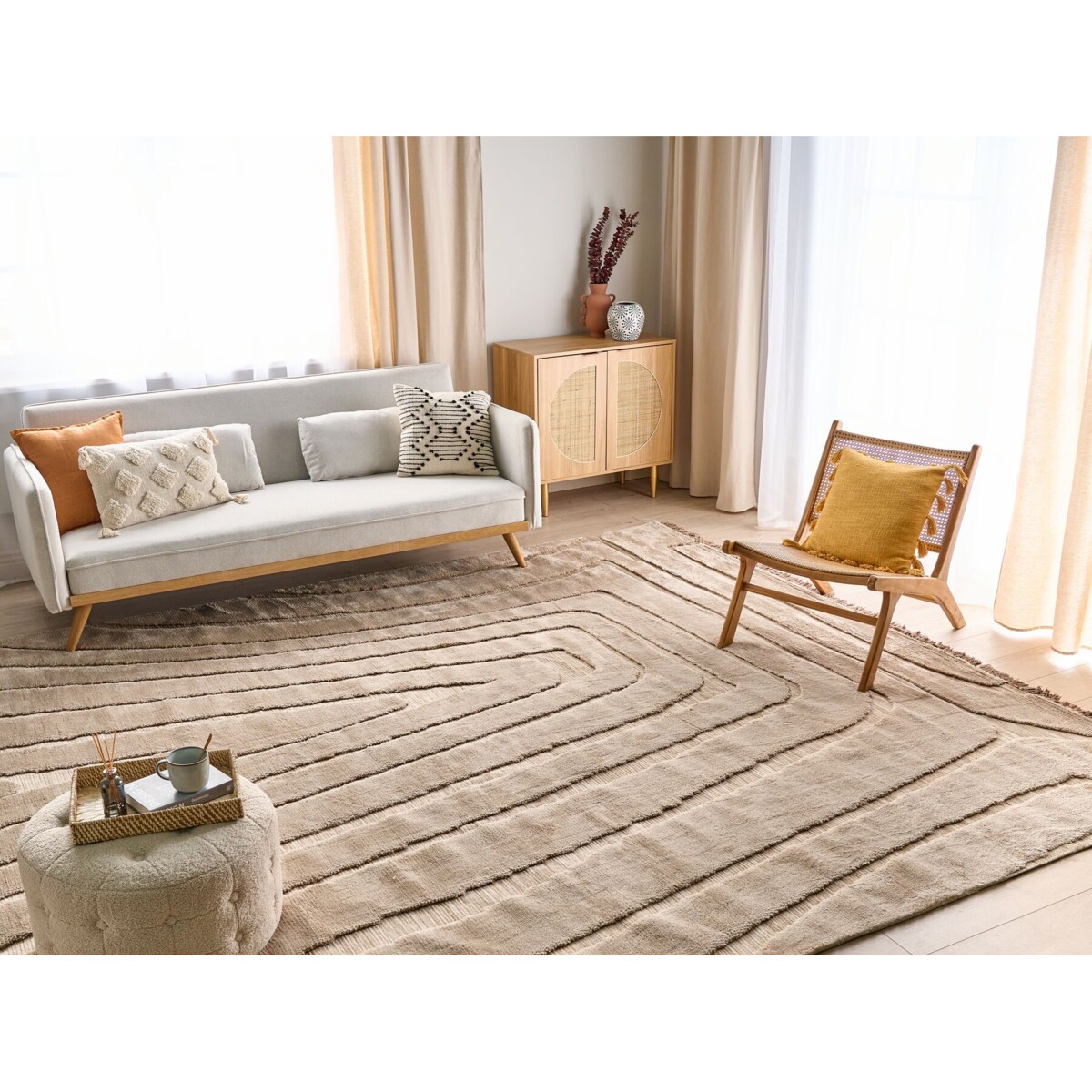 Dywan 300 x 400 cm beżowy SAZOO