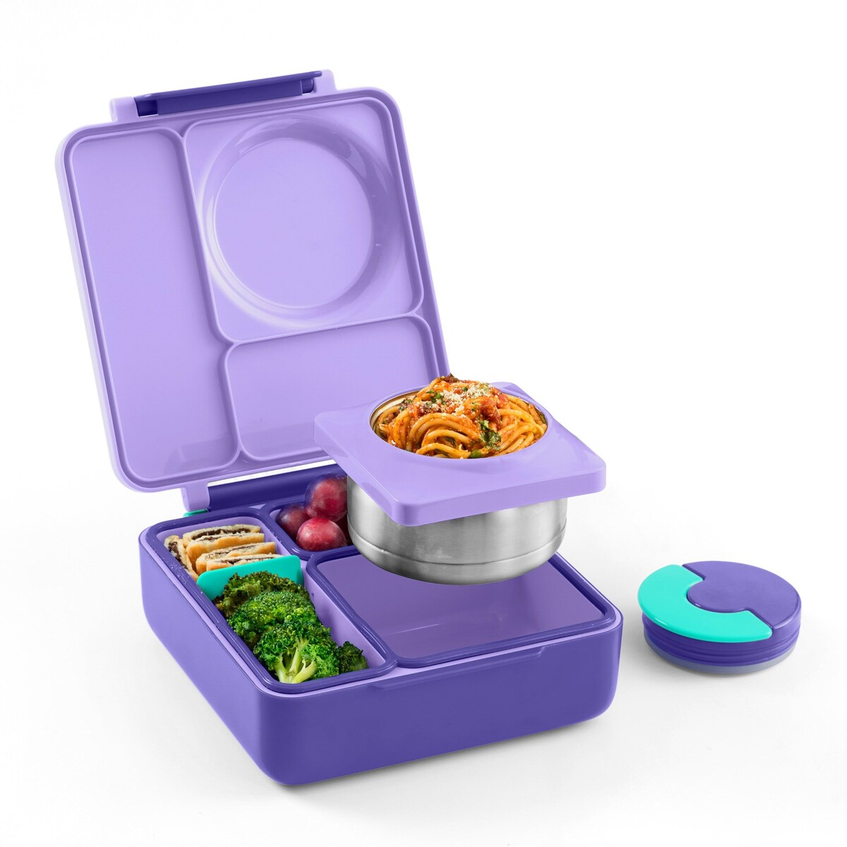 OMIE OMIEBOX lunch box z termosem, Purple Plum