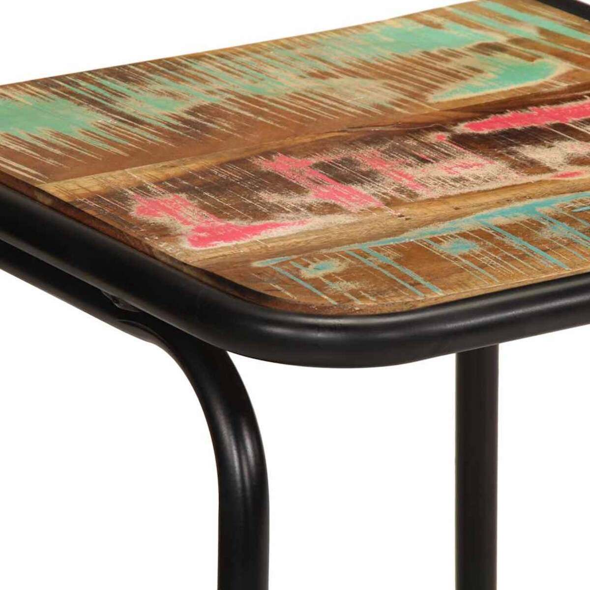 vidaXL Hokery barowe 2 szt. 46x35,5x70 cm Drewno lite odzyskane