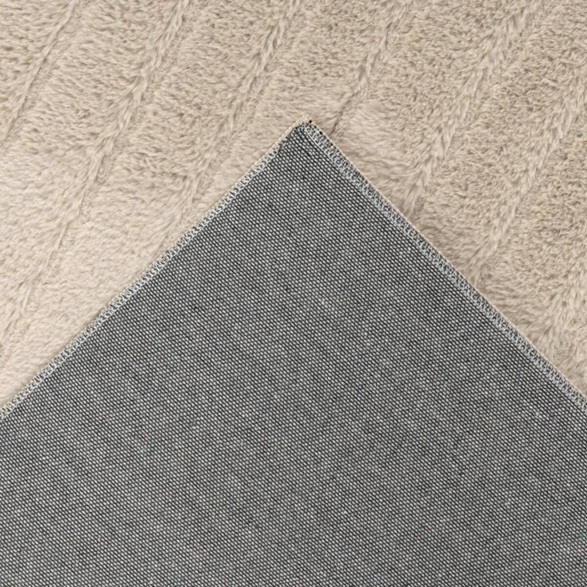 Dywan nowoczesny 3D, miękki Waving 5010 Beż 80x150