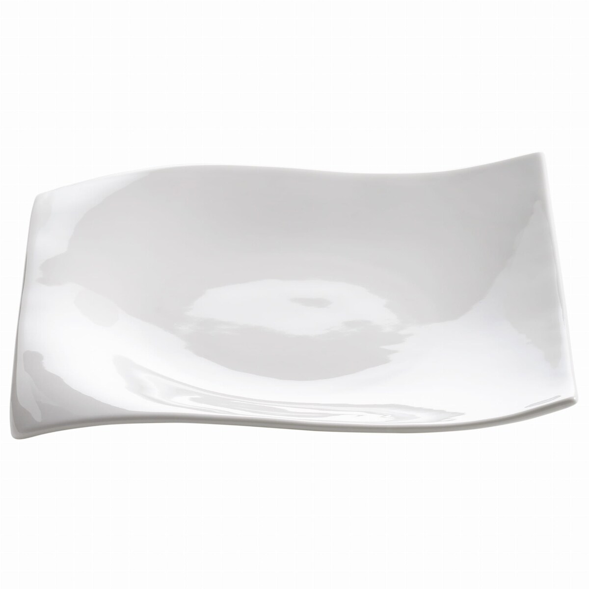 Talerz deserowy Motion, biały, 18 x 18 cm