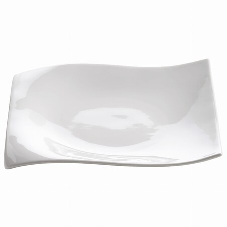 Talerz deserowy Motion, biały, 18 x 18 cm