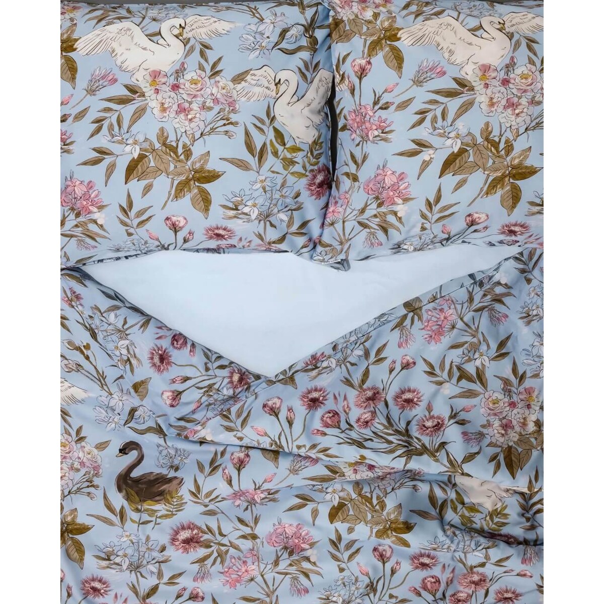 Pościel Łabędzie 200/200 + 2 x 50/60 cm