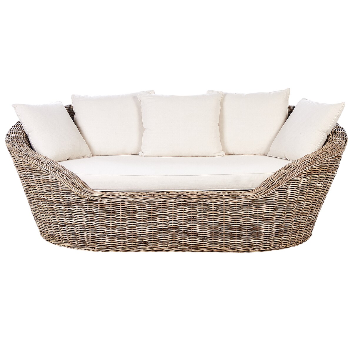 Łóżko ogrodowe CAVO Rattan Naturalny