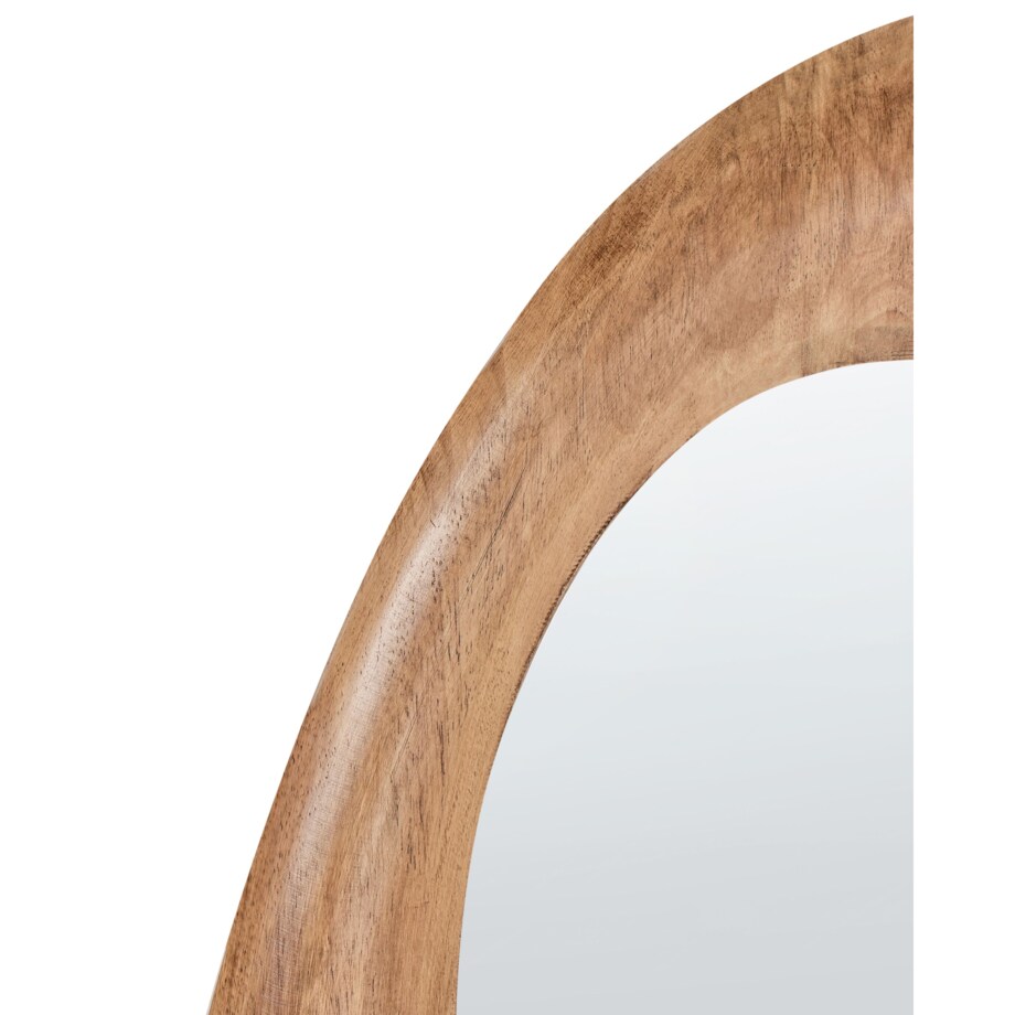 Lustro ścienne HOURTIN 68 x 100 cm Brązowy