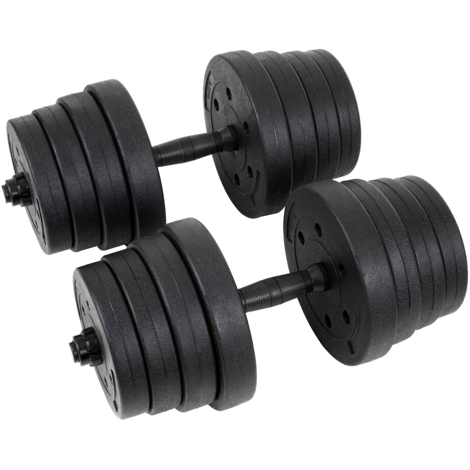 Zestaw hantli 2x15kg hantle bitumiczne 30 kg regulowane funfit