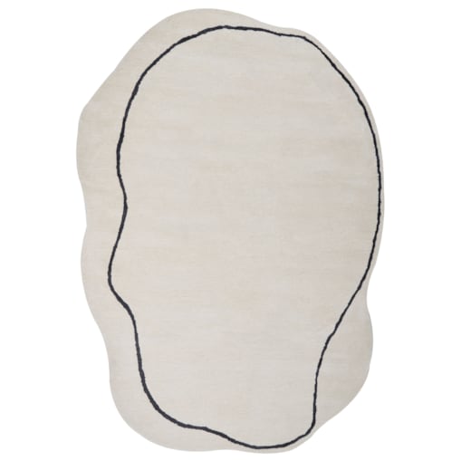 Dywan z wiskozy 160 x 230 cm beżowy DERA