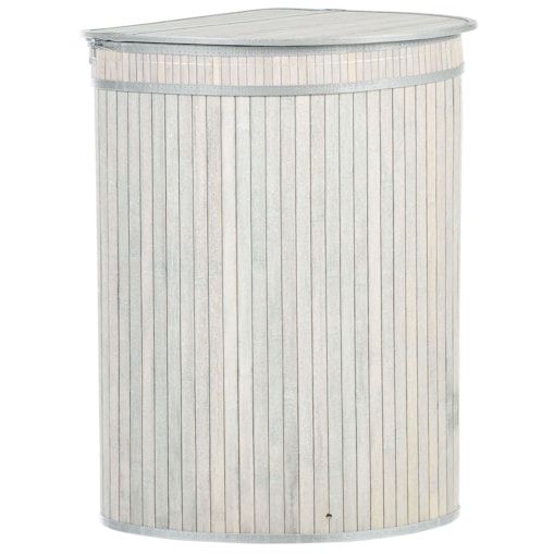 Kosz bambusowy z pokrywką szary BADULLA