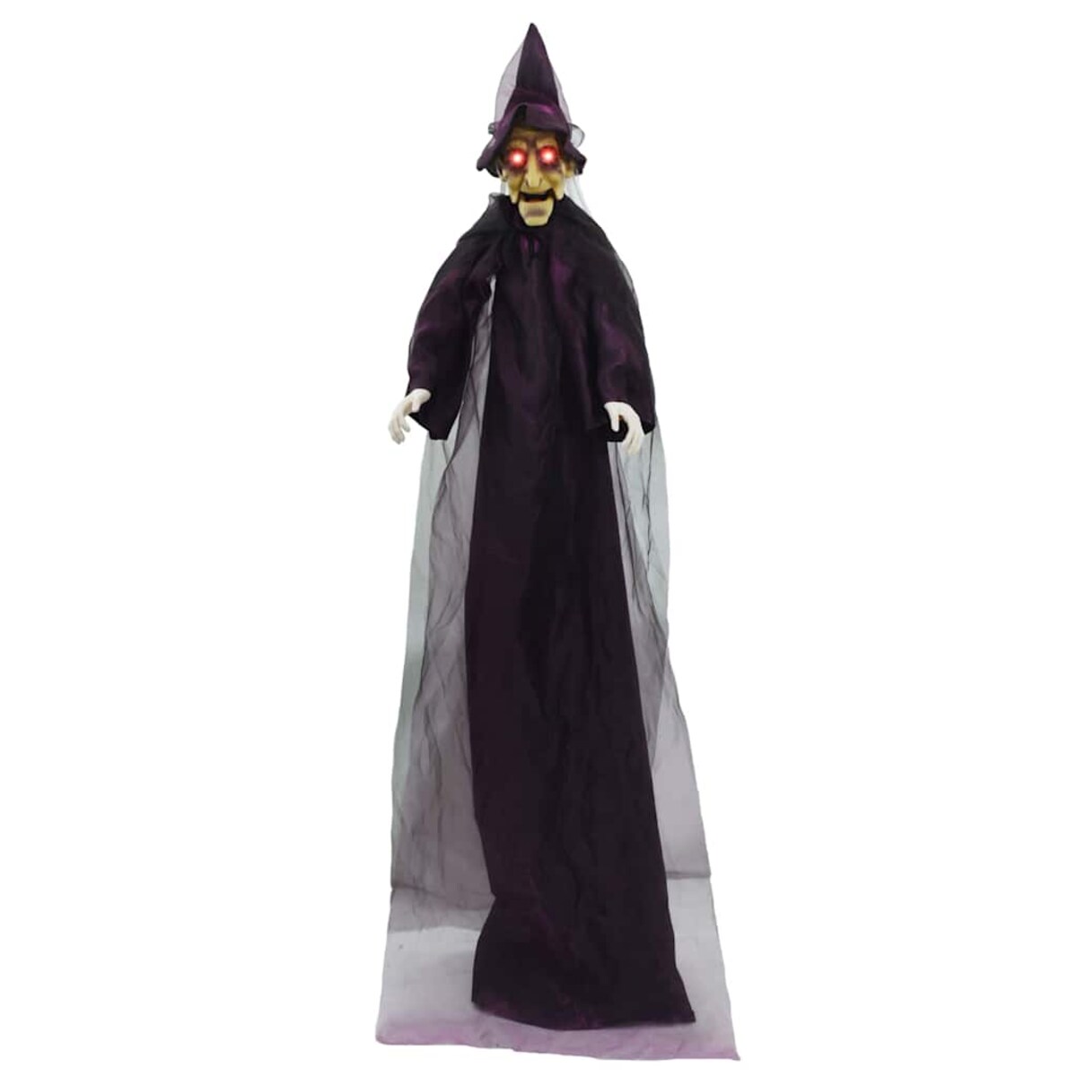 vidaXL Rozmawiająca Czarownica na Halloween Fioletowy 216 x 125 cm