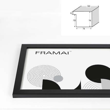 Pakiet 3 szt. czarnych ramek 30x40 cm FRAMAI®