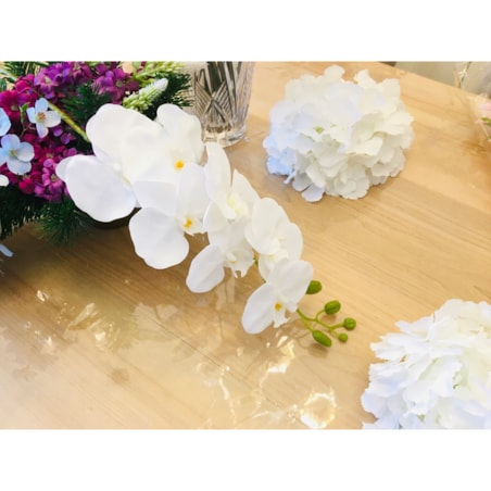 BIAŁY GUMOWANY STORCZYK NA ŁODYDZE piękny na dekoracje wazonu bukietu ślub