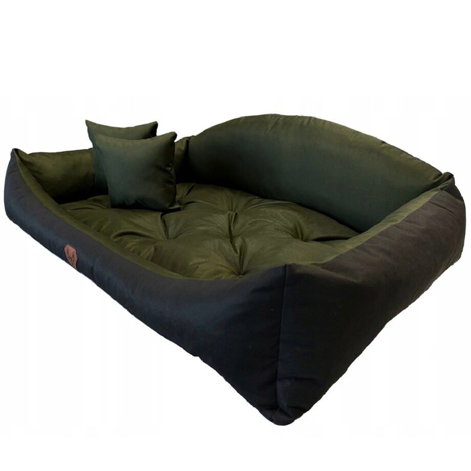 Legowisko Dla Psa Kanapa Posłanie Muszla 130X105 Cm Wodoodporne Poduszki Pikowane Zielone
