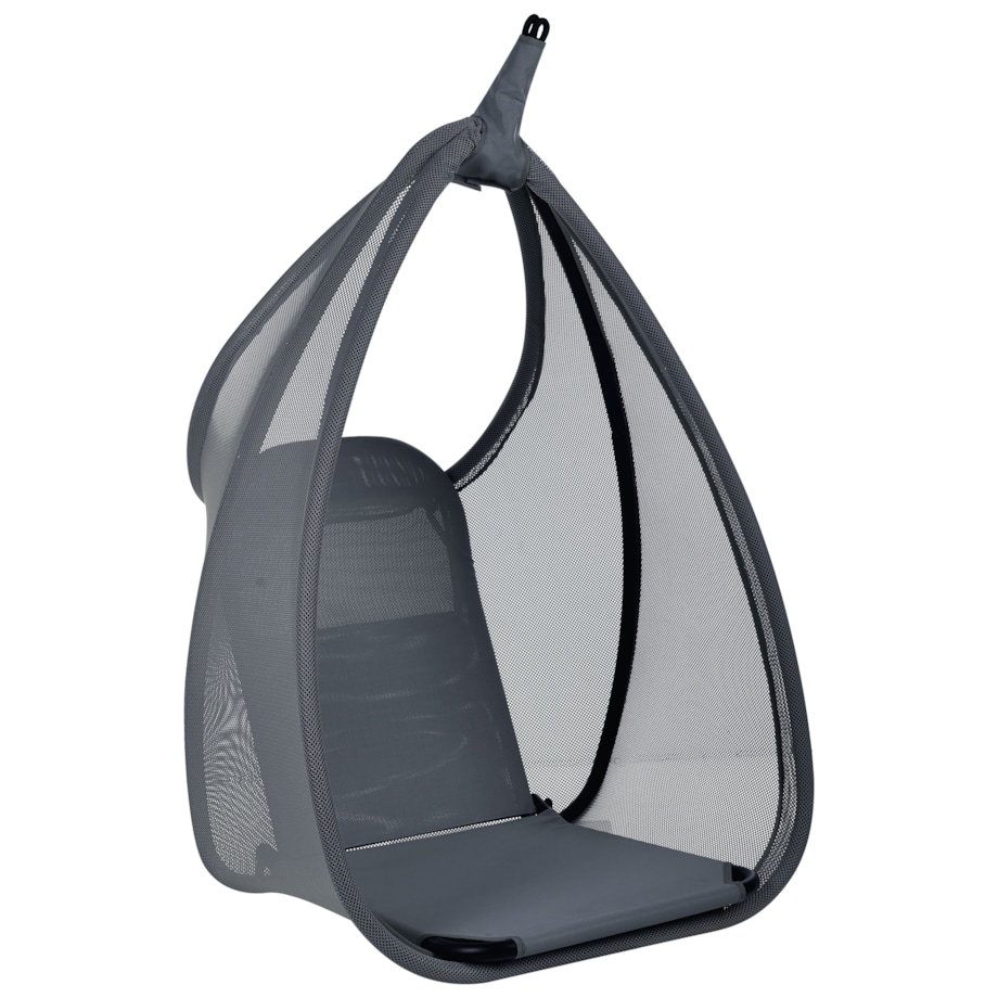 Fotel wiszący ze stojakiem AVEGNO Ciemnoszary