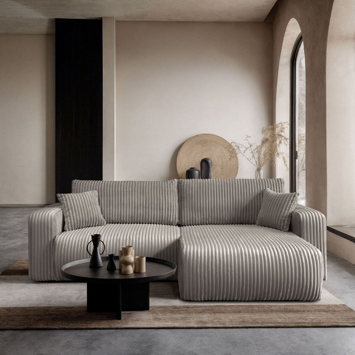 Narożnik MOVE z funkcją spania i pojemnikiem na pościel, Tilia 11