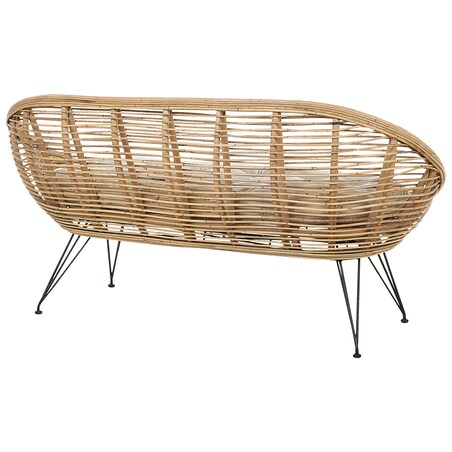 Sofa ogrodowa dla 2 osób MARATEA Rattan Naturalny