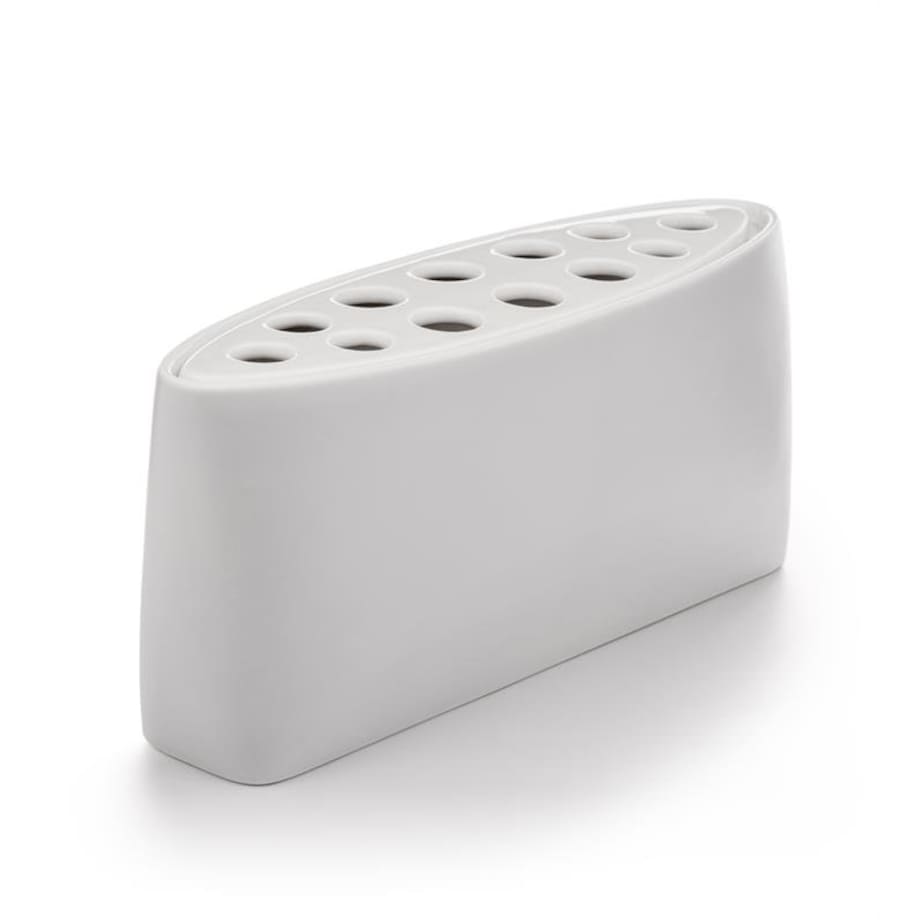 Wazon ceramiczny EIA Markslojd 16x37 cm biały – elegancka dekoracja do salonu i jadalni