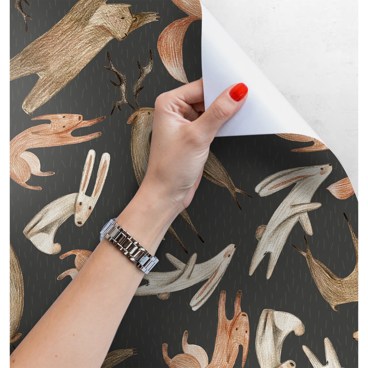 Tapeta Leśne zwierzęta, 416x254cm