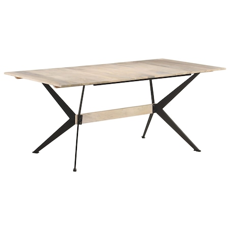 vidaXL Stół jadalniany, 180 x 90 x 76 cm, lite drewno mango