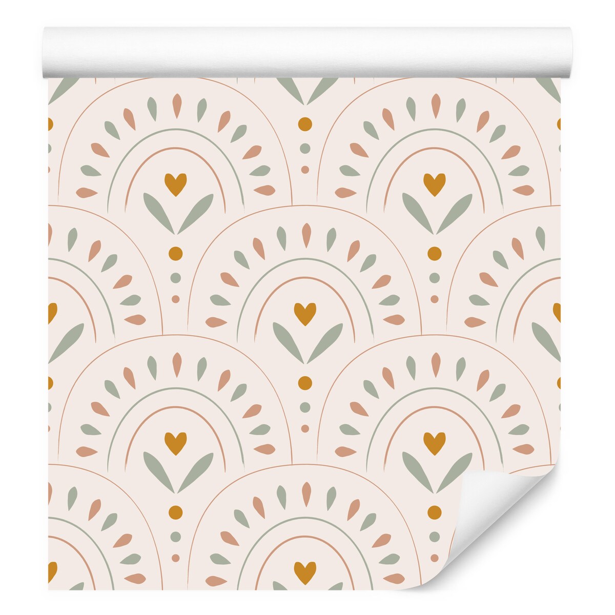 Tapeta Dla Dzieci Kolorowe Wzory w Stylu Boho