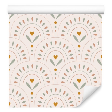 Tapeta Dla Dzieci Kolorowe Wzory w Stylu Boho