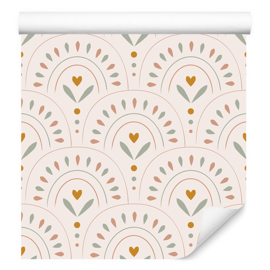 Tapeta Dla Dzieci Kolorowe Wzory w Stylu Boho