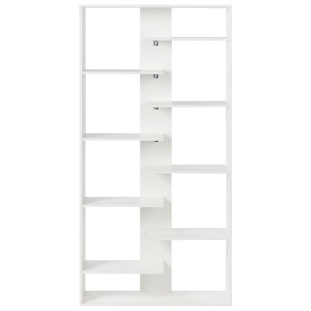 Regał na książki 8 półek FONTAS 180 cm Biały