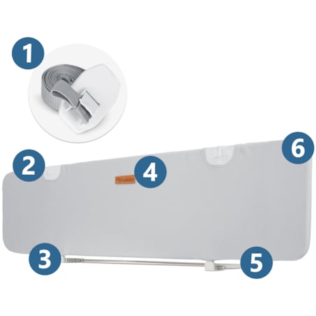 Barierka do łóżka Nukido osłona ochronna dla dzieci 150cm