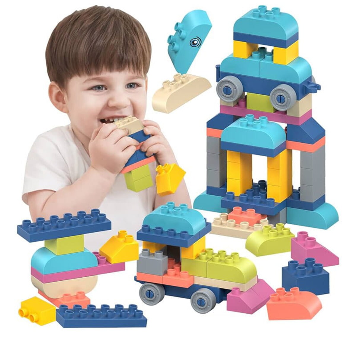 SOFT blocks - miękkie klocki konstrukcyjne 77 elementów