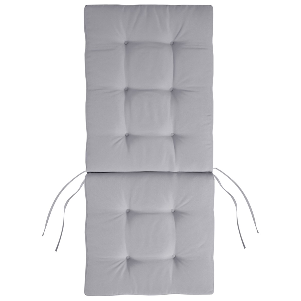 Zestaw 2 krzeseł ogrodowych z poduszkami MAUI PREMIUM Drewno akacjowe Jasnoszary