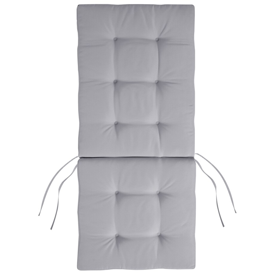 Zestaw 2 krzeseł ogrodowych z poduszkami MAUI PREMIUM Drewno akacjowe Jasnoszary