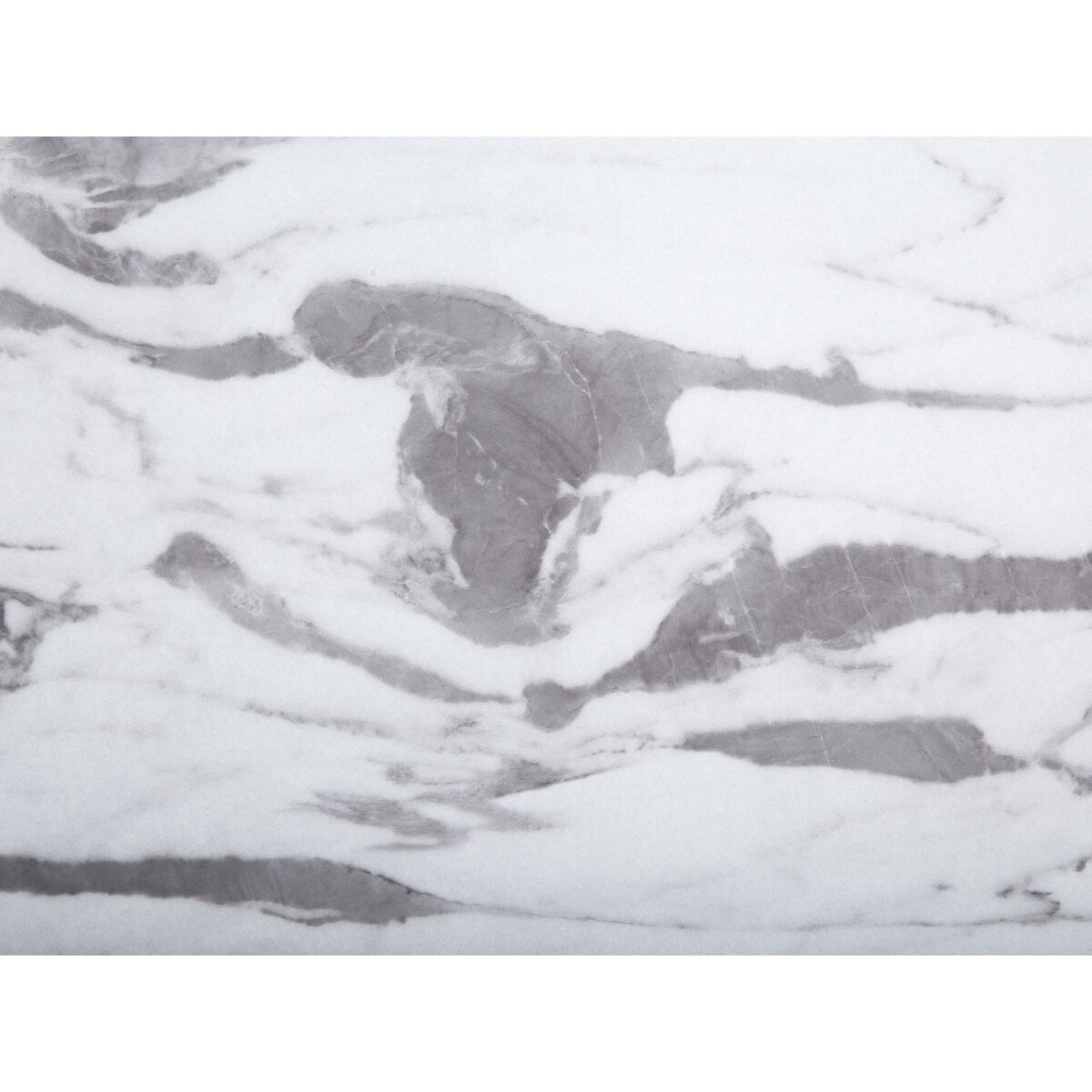 Stół do jadalni okrągły ⌀ 110 cm efekt marmuru z czarnym MOSBY