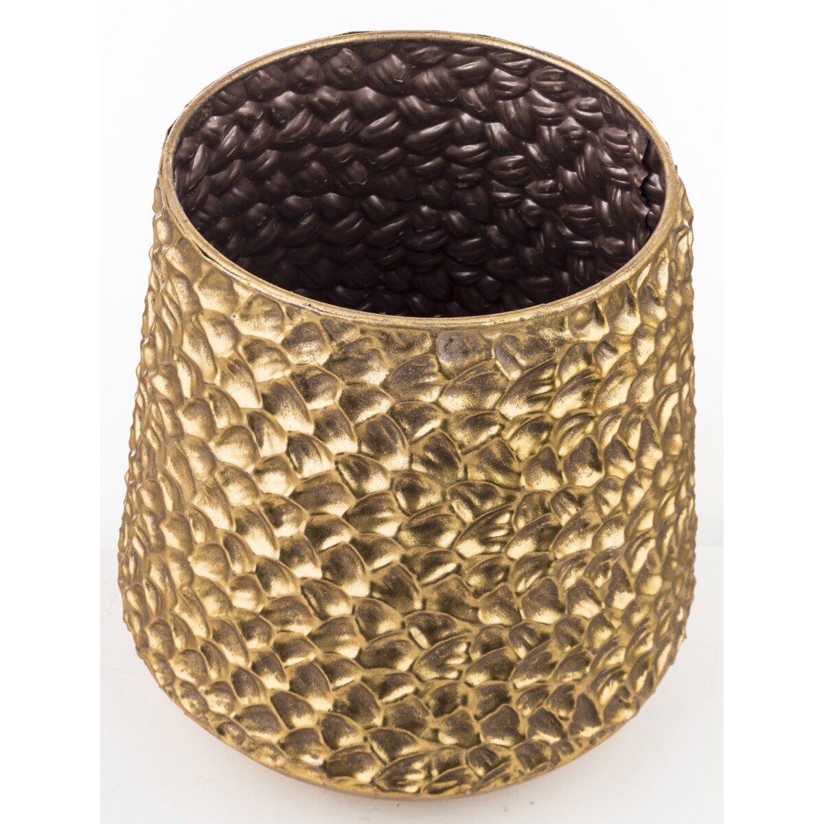 Osłonka metalowa złota 23x21x21 cm CHIUSURA