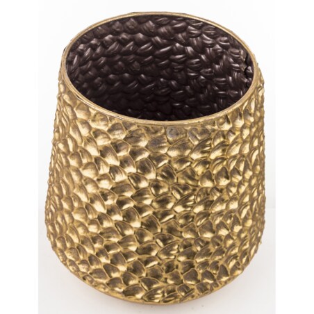 Osłonka metalowa złota 23x21x21 cm CHIUSURA