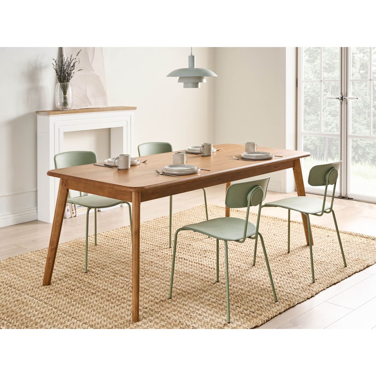 Stół do jadalni KEHO Dąb ciemny 200 cm 90 cm