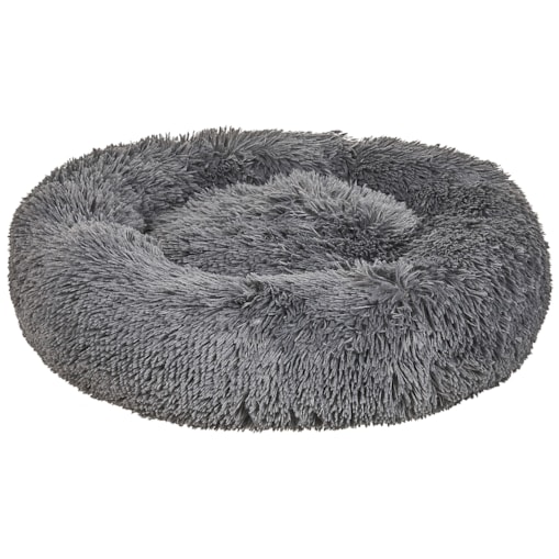 Legowisko KULU Sztuczne futro Ciemnoszary
