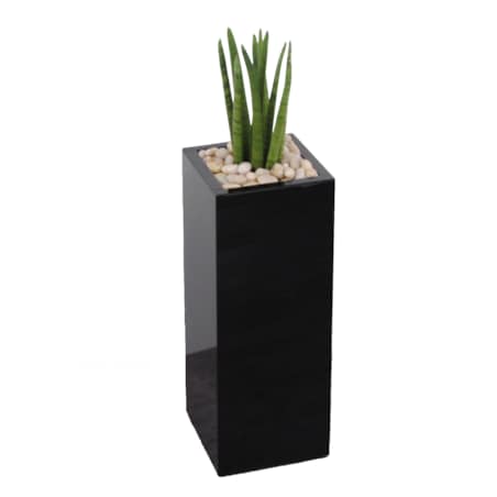 70x25x25 Kwietnik Donica CZARNE SZKŁO