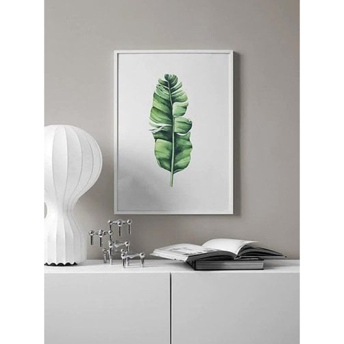 Poster Story, Plakat, Obraz - Liść Bananowca w Akwareli, wymiary 70 x 100 cm