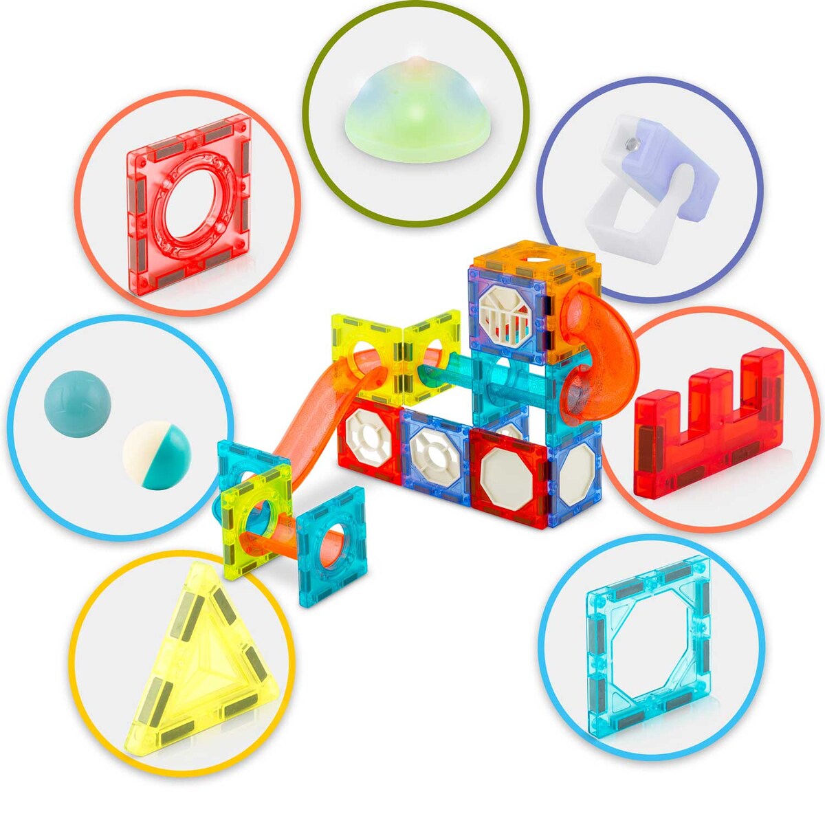 Klocki magnetyczne edukacyjne konstrukcyjne Ricokids