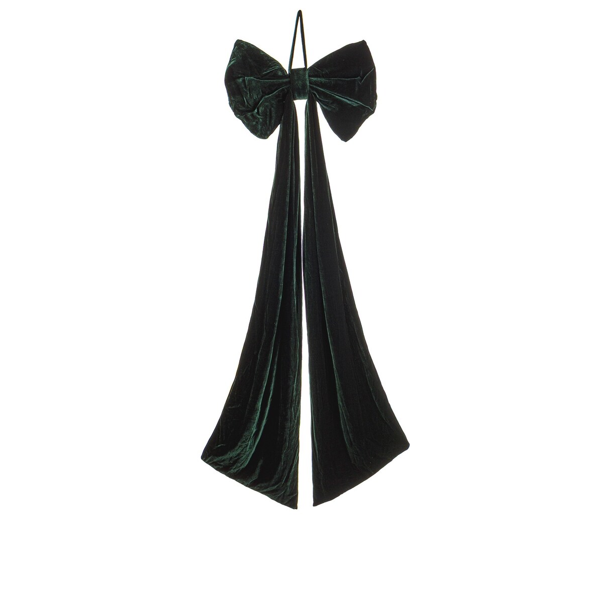 Dekoracja - kokarda 150x45x6 cm YUMI ciemnozielona