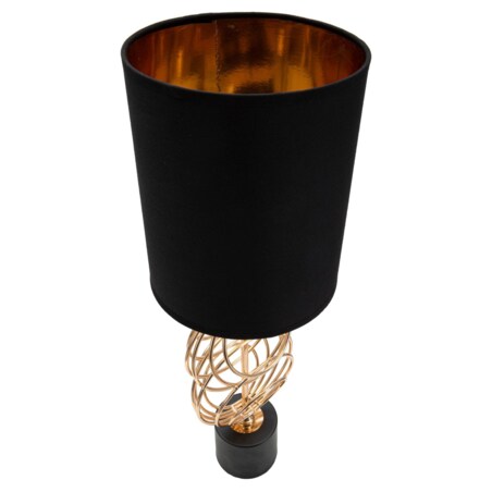 Lampa stołowa ze złotym zdobieniem CIRCLY