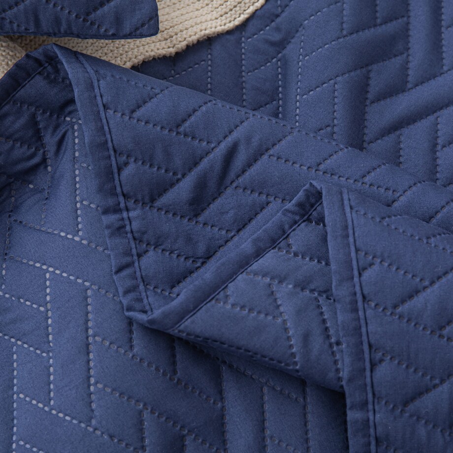 Narzuta na Łóżko Pikowana Dwustronna Kapa 240 x 220 cm Koc Pled Pokrowiec Dash